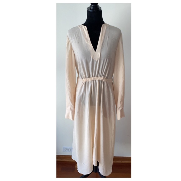 VINCE LONG SLEEVE MIDI DRESS - Picture 3 of 8